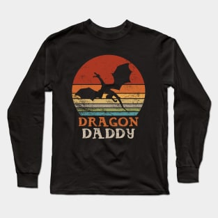 Dragon Daddy Father Day Vintage Fantasy Long Sleeve T-Shirt